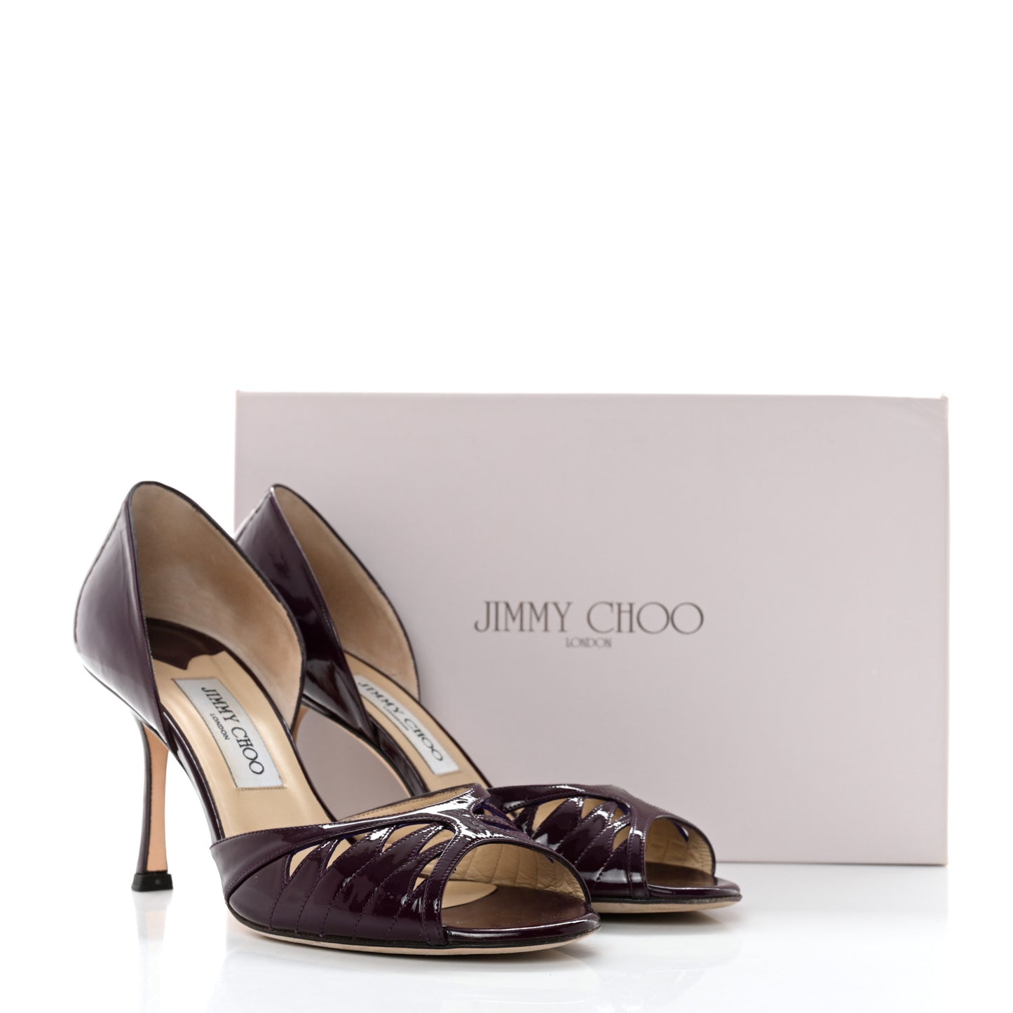 Patent Trinity Heels 38.5 Purple