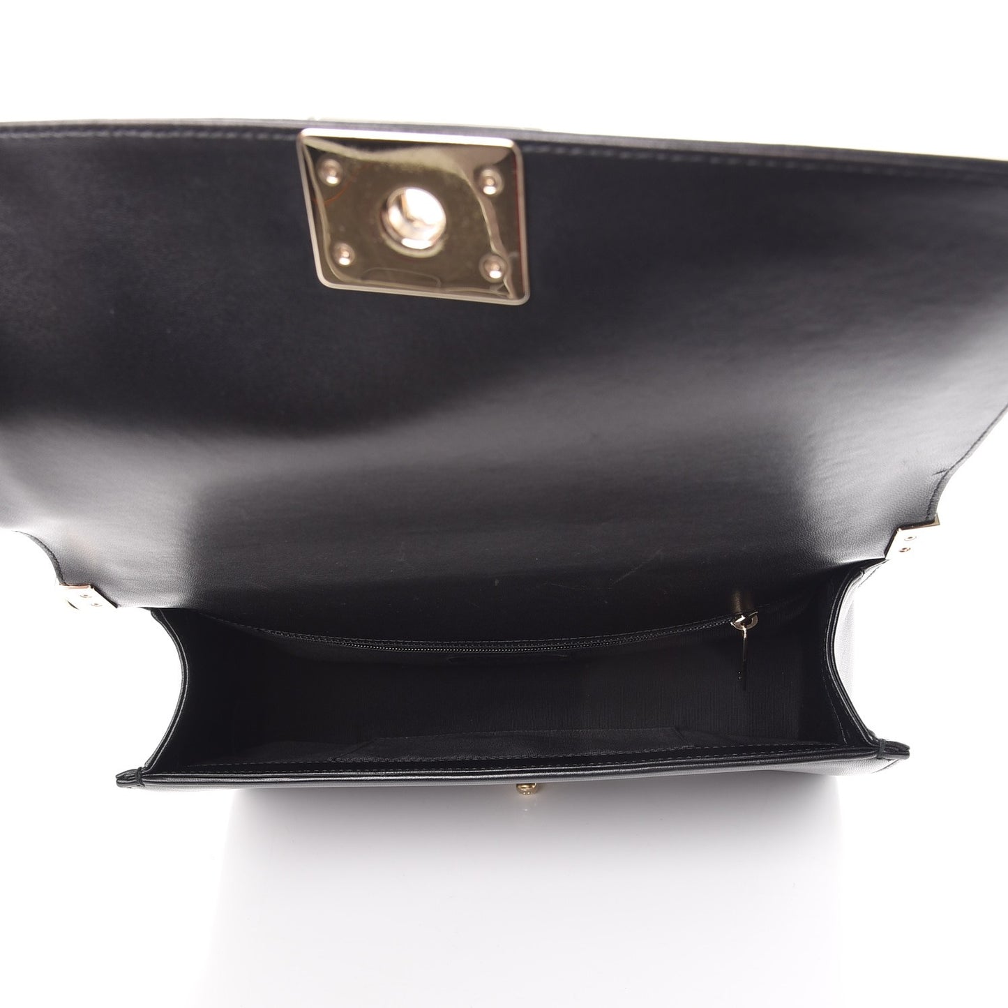 Lambskin Quilted New Medium Boy Flap Black