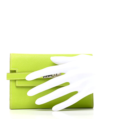 Hermes Epsom Verso Medium Kelly Wallet Kiwi Lichen 2 of 8