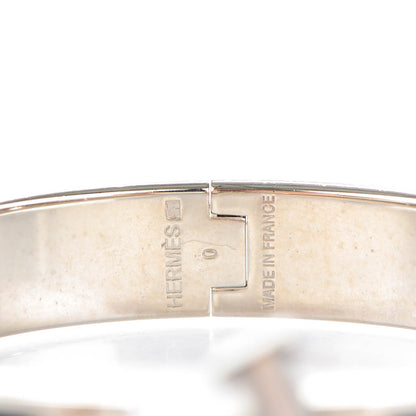 Hermes Enamel Narrow Clic Clac H Bracelet GM Black 5 of 6