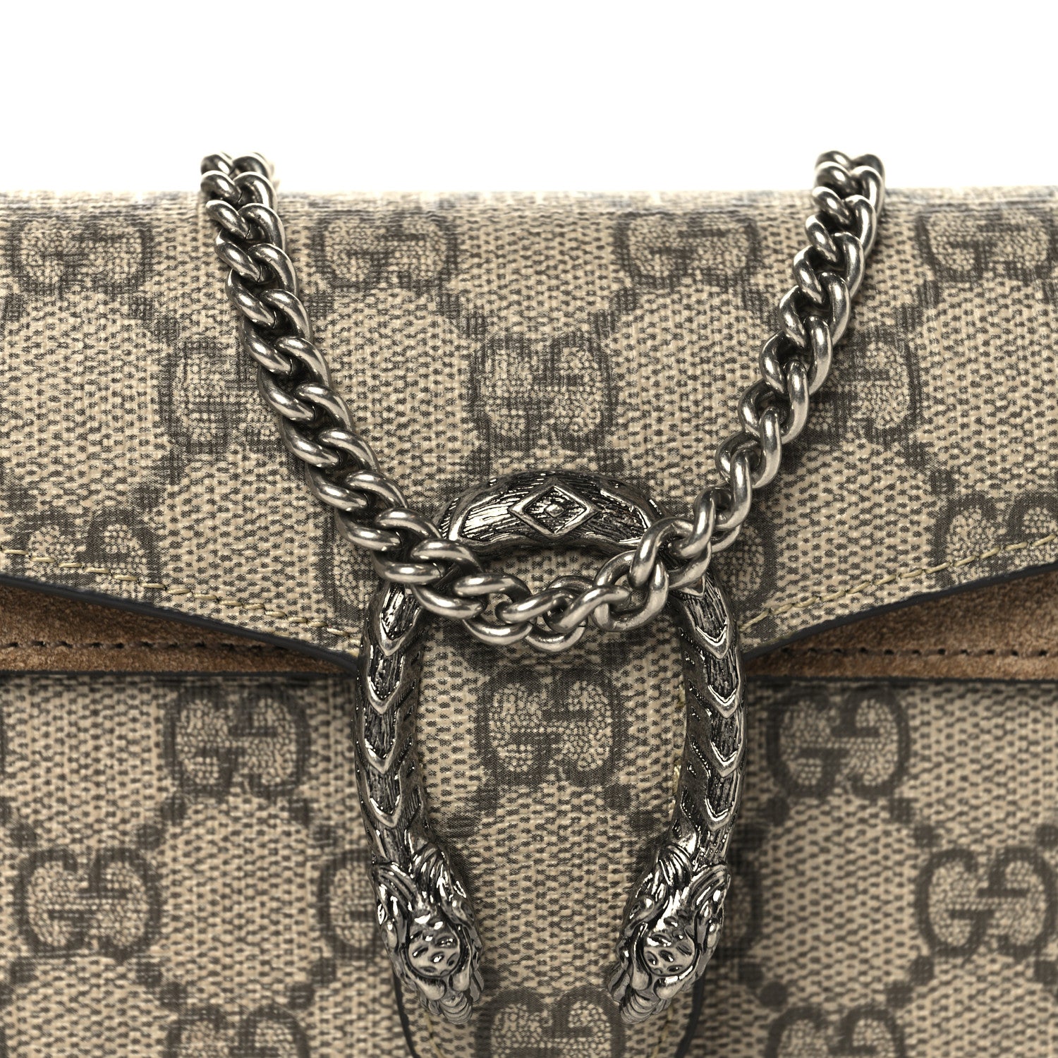 Gucci GG Supreme Monogram Super Mini Dionysus Shoulder Bag Taupe 7 of 9