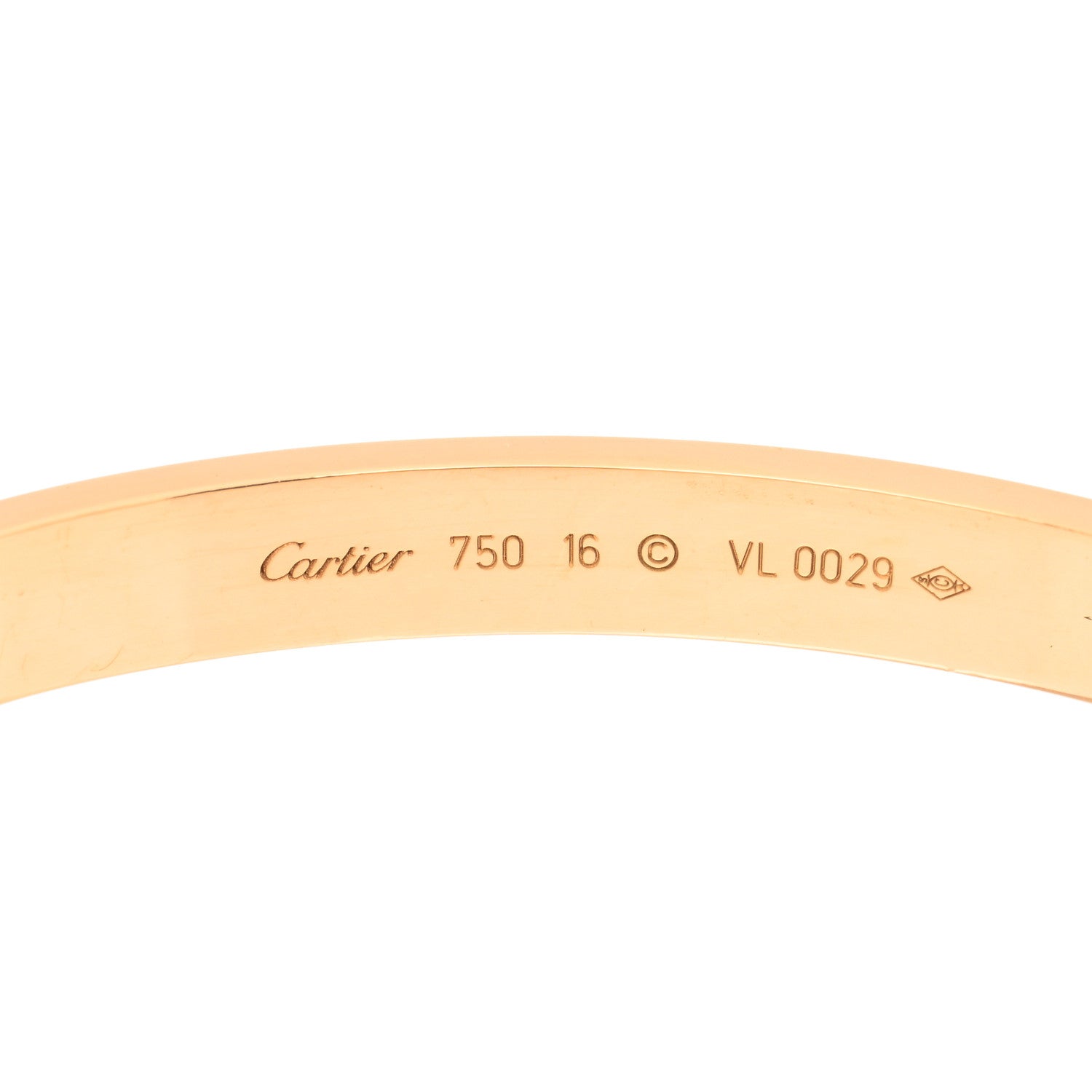 Cartier 18K Yellow Gold LOVE Bracelet 16 4 of 5
