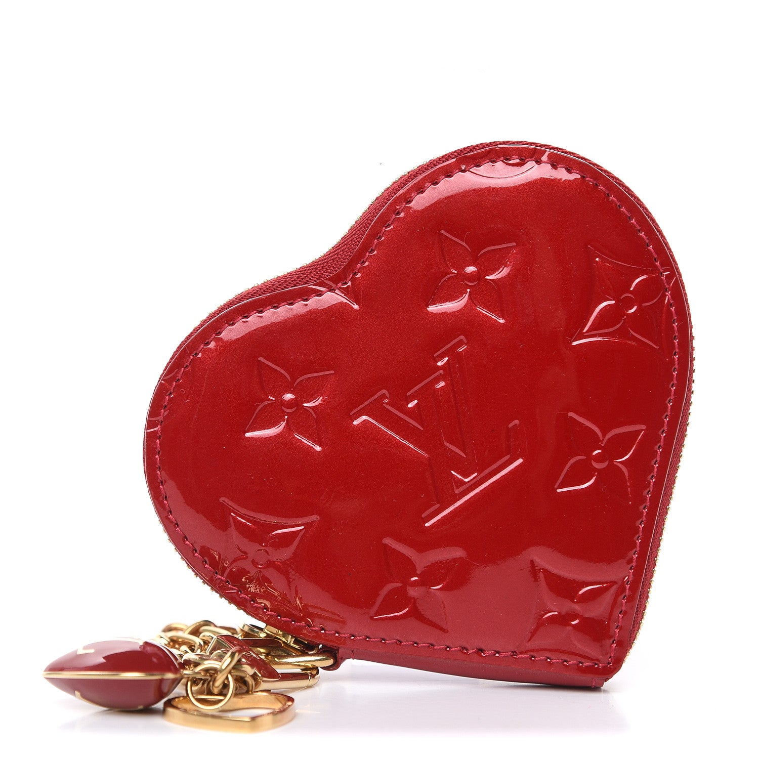 Louis Vuitton Vernis Coeur Heart Coin Purse Pomme D'Amour 1 of 7