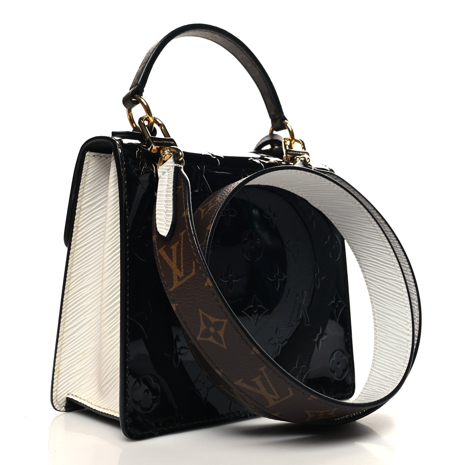 Louis Vuitton Vernis Epi Monogram Spring Street Black 3 of 10