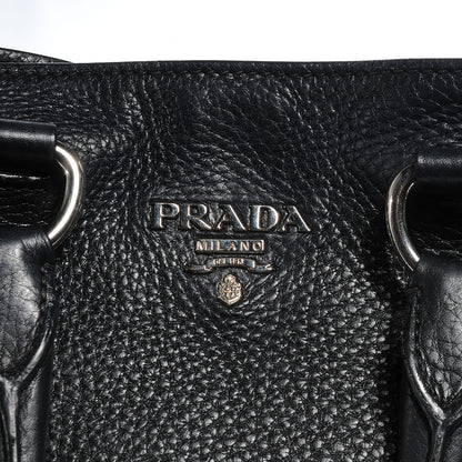 Prada Vitello Daino Tote Nero Black 11 of 11