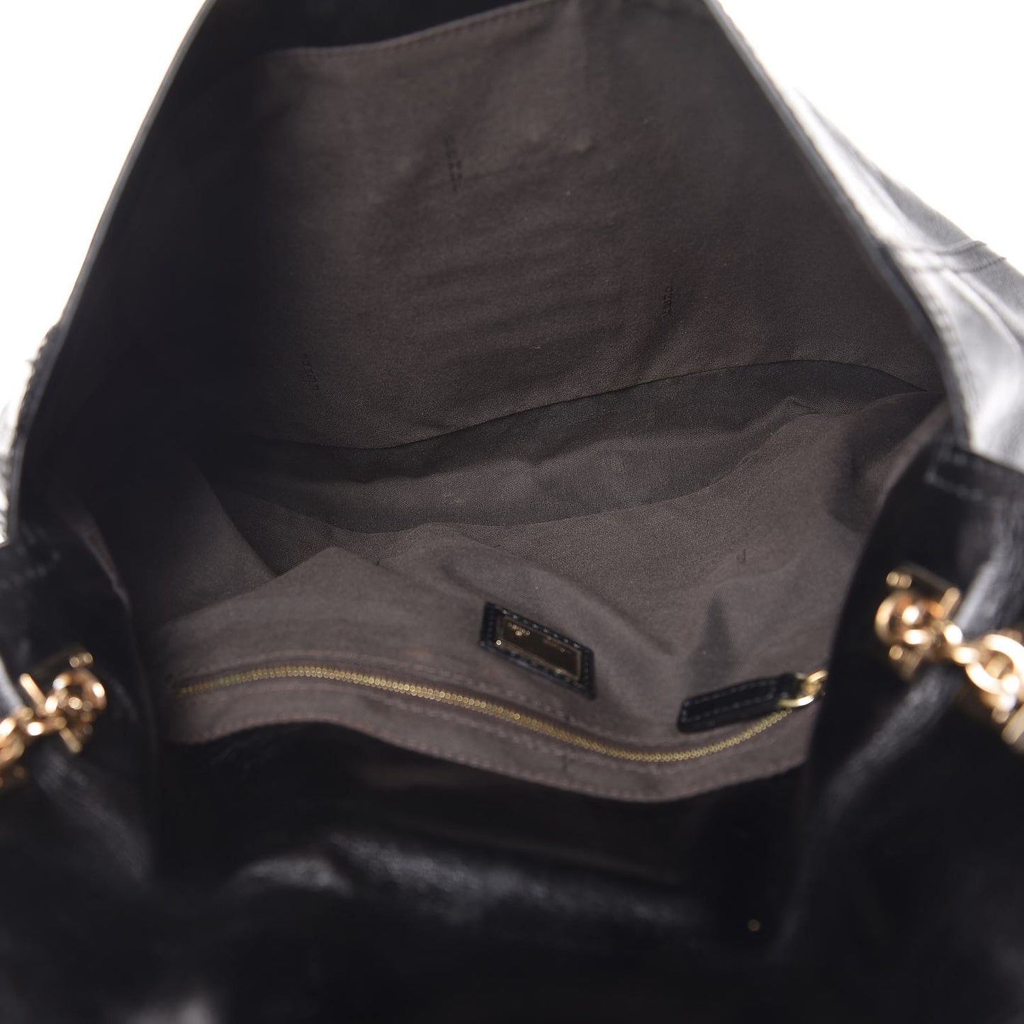 Vitello Acqua Maxi Baguette Shoulder Bag Black