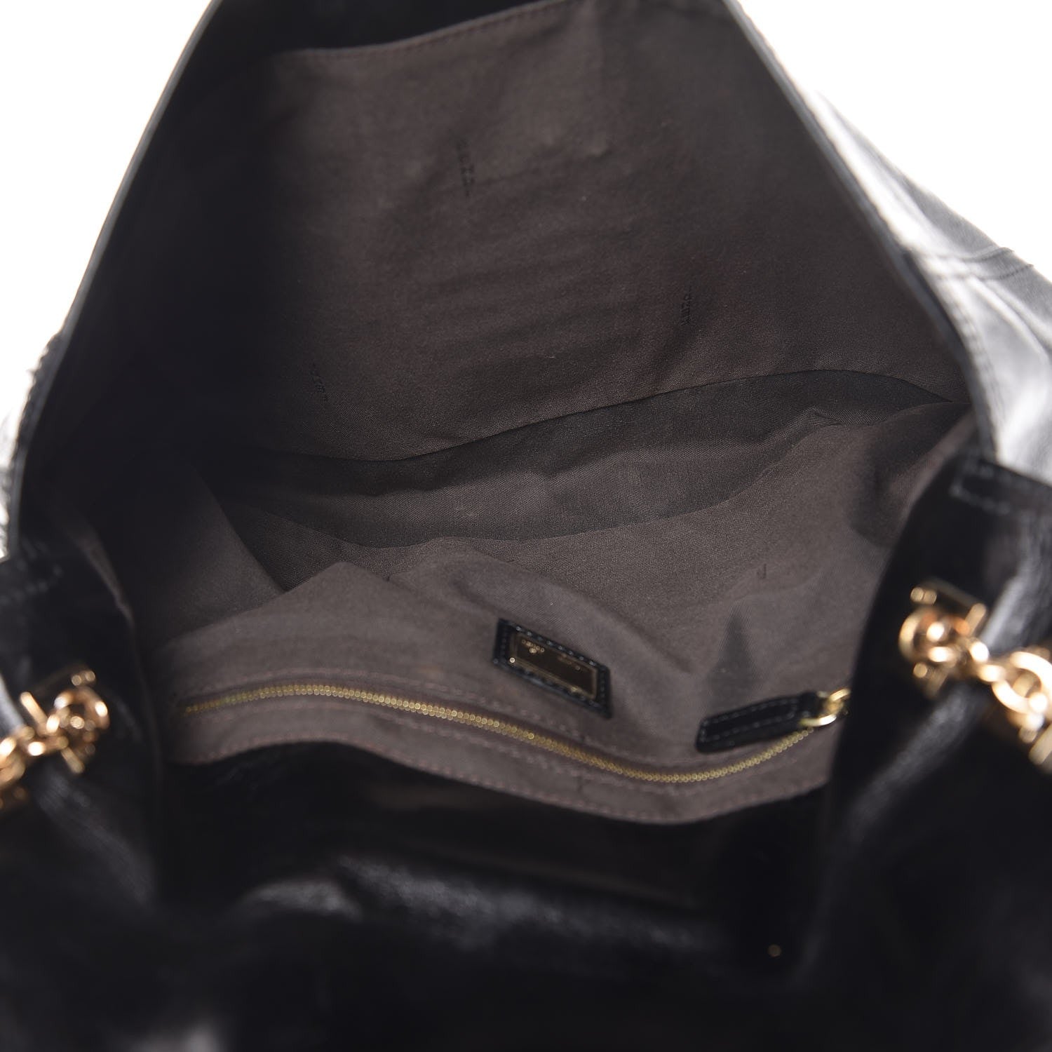 Fendi Vitello Acqua Maxi Baguette Shoulder Bag Black 5 of 9
