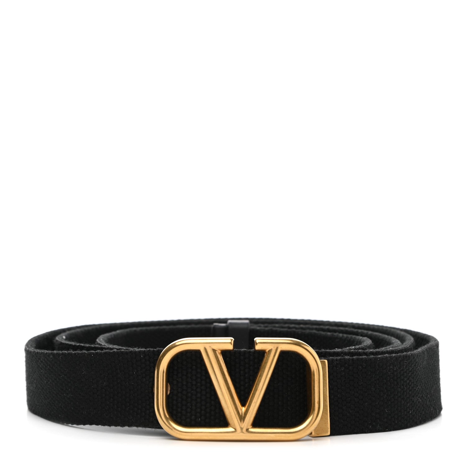 Valentino Garavani Canvas VLogo Belt Black 1 of 5