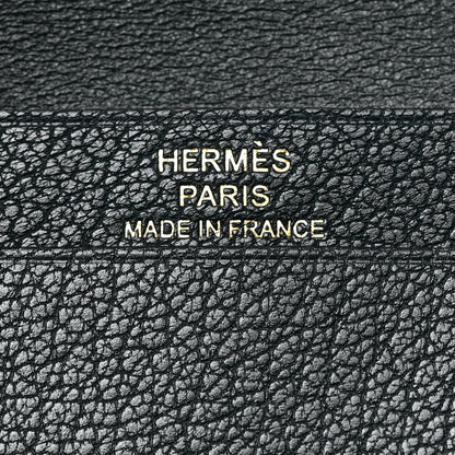 Hermes Chevre Mysore Bearn Card Holder Wallet Vert Cypress 6 of 8