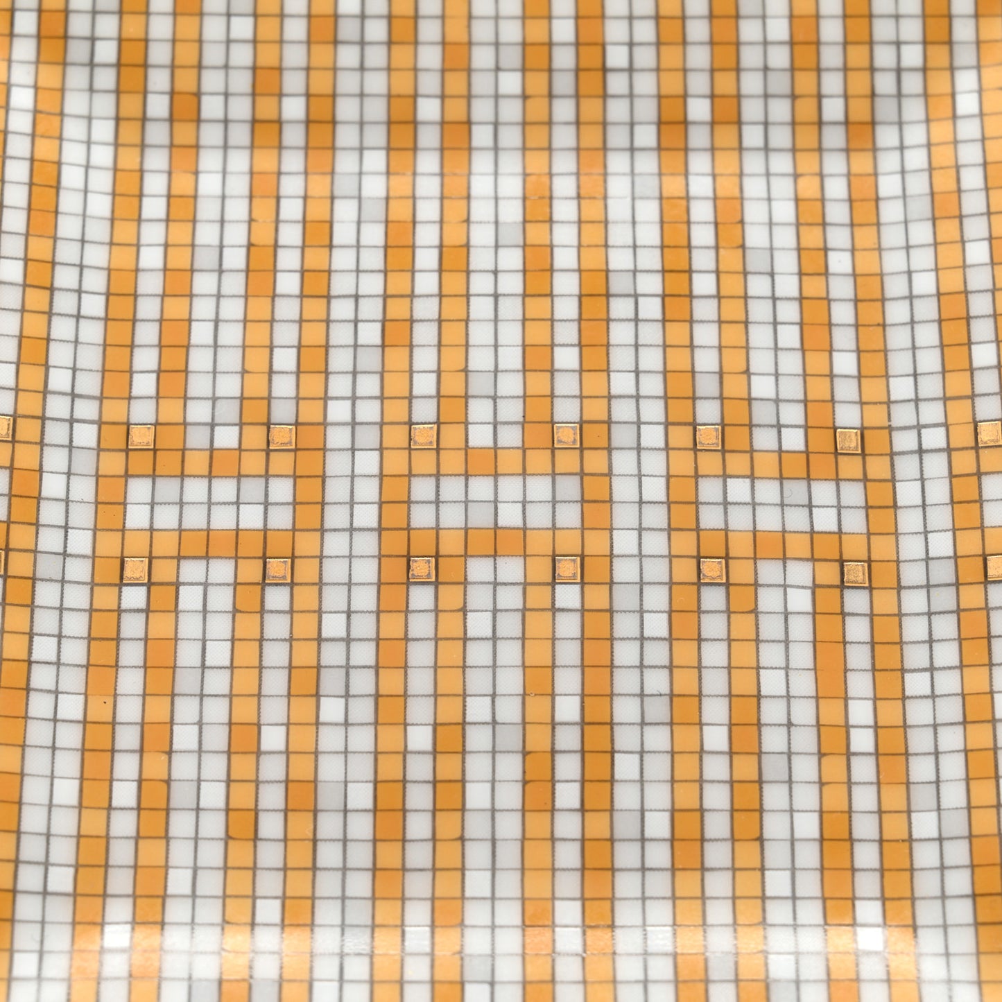 Porcelain Mosaique au 24 Square Plate N°2 Gold