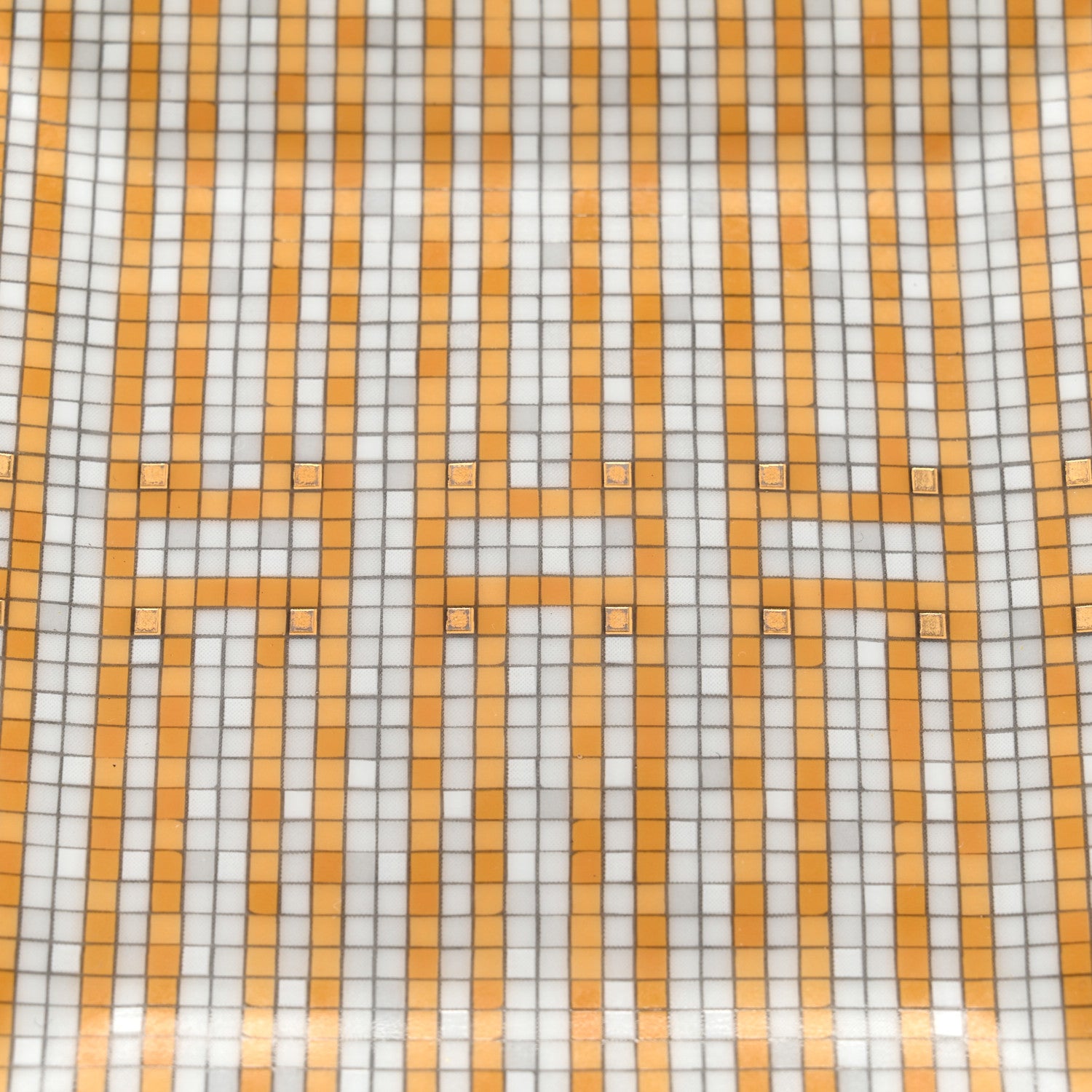 Hermes Porcelain Mosaique au 24 Square Plate N°2 Gold 2 of 7