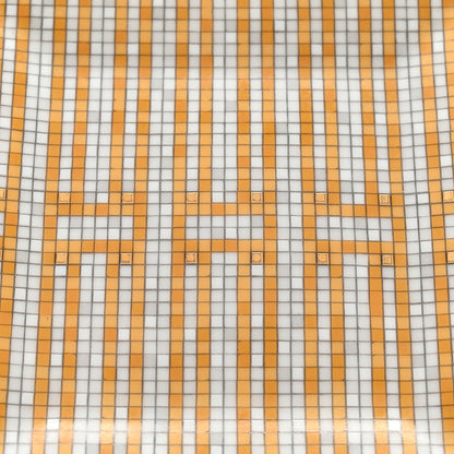 Hermes Porcelain Mosaique au 24 Square Plate N°2 Gold 2 of 7