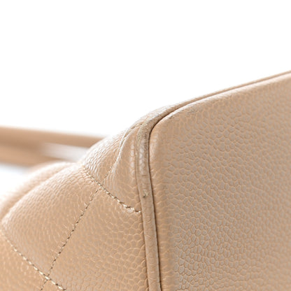 Chanel Caviar Quilted Medallion Tote Beige 7 of 12