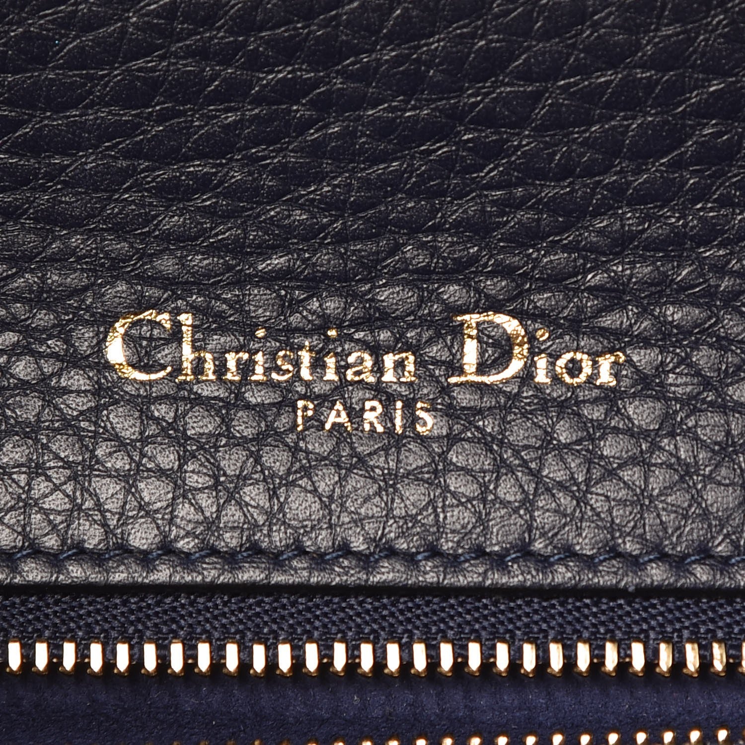 Christian Dior Grained Calfskin Medium Diorama Flap Bag Blue 7 of 11