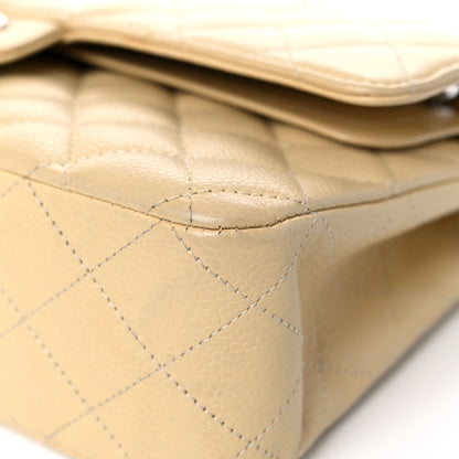 Chanel Caviar Quilted Medium Double Flap Beige Clair 9 of 20