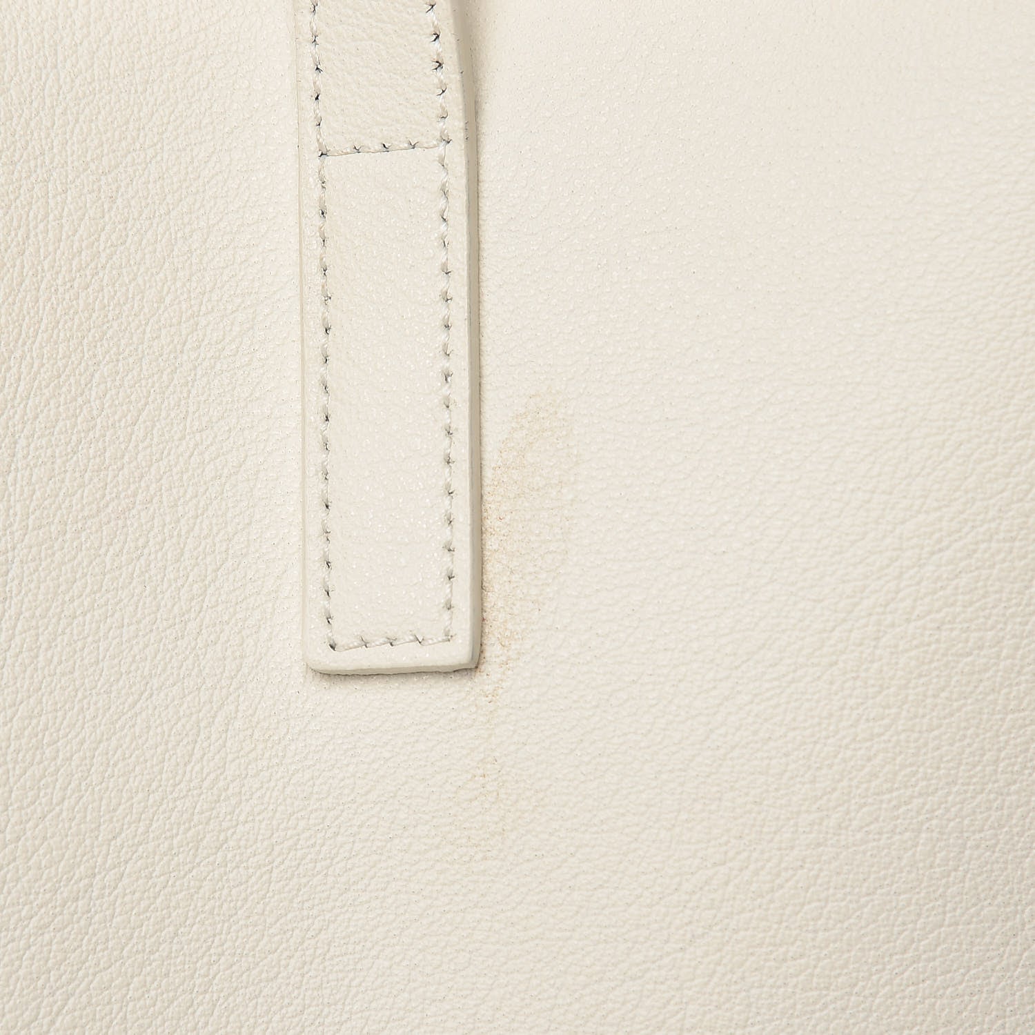 Saint Laurent Calfskin Large Shopping Tote Porcellana 11 of 14