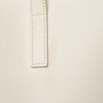 Saint Laurent Calfskin Large Shopping Tote Porcellana 11 of 14