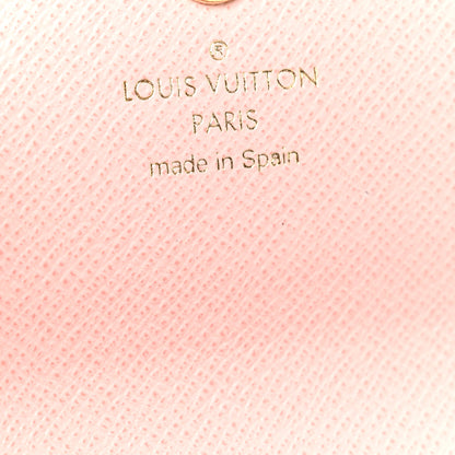 Louis Vuitton Damier Ebene Rosalie Coin Purse Rose Ballerine 6 of 7