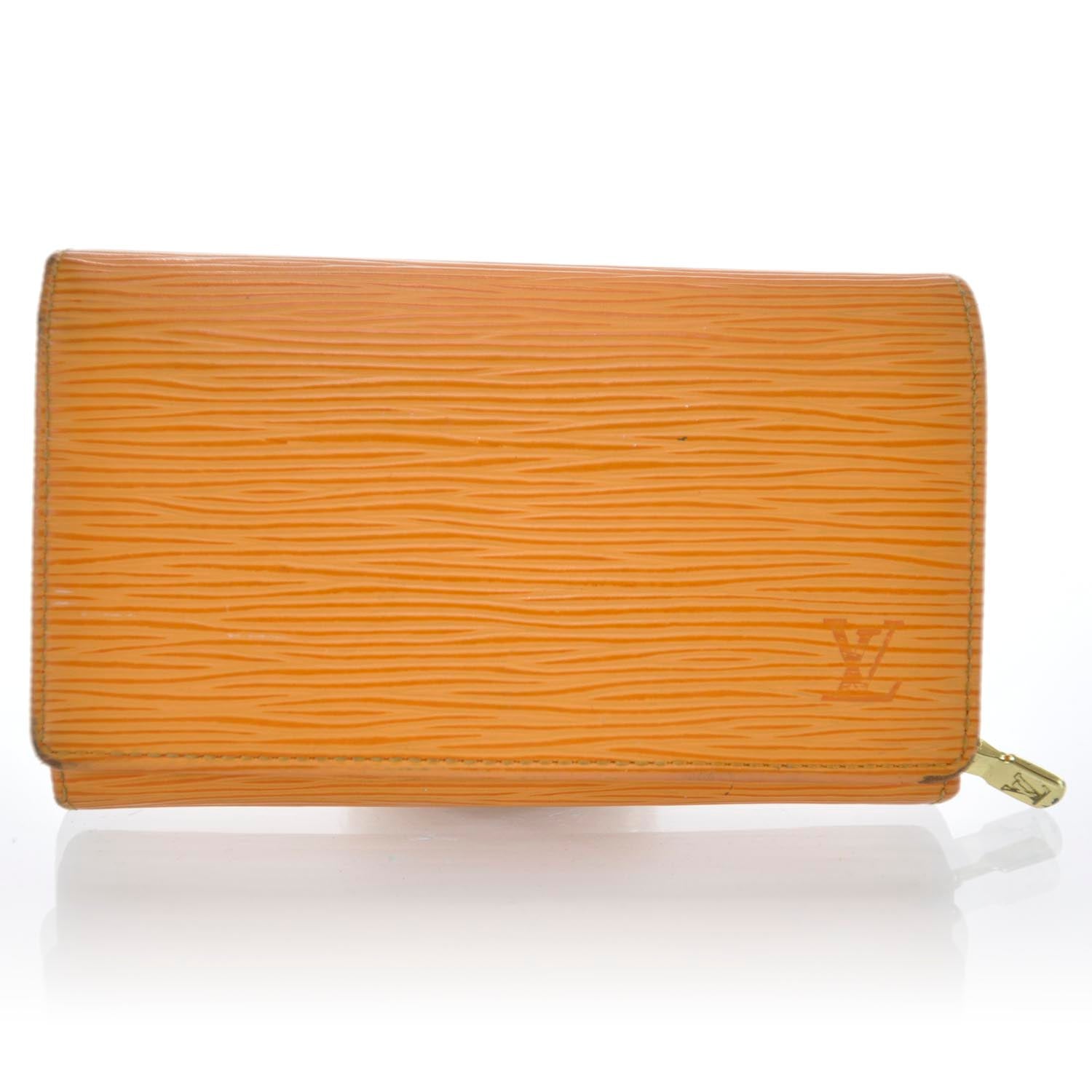 Louis Vuitton Epi Porte-Monnaie Billets Tresor Wallet Mandarin 1 of 8