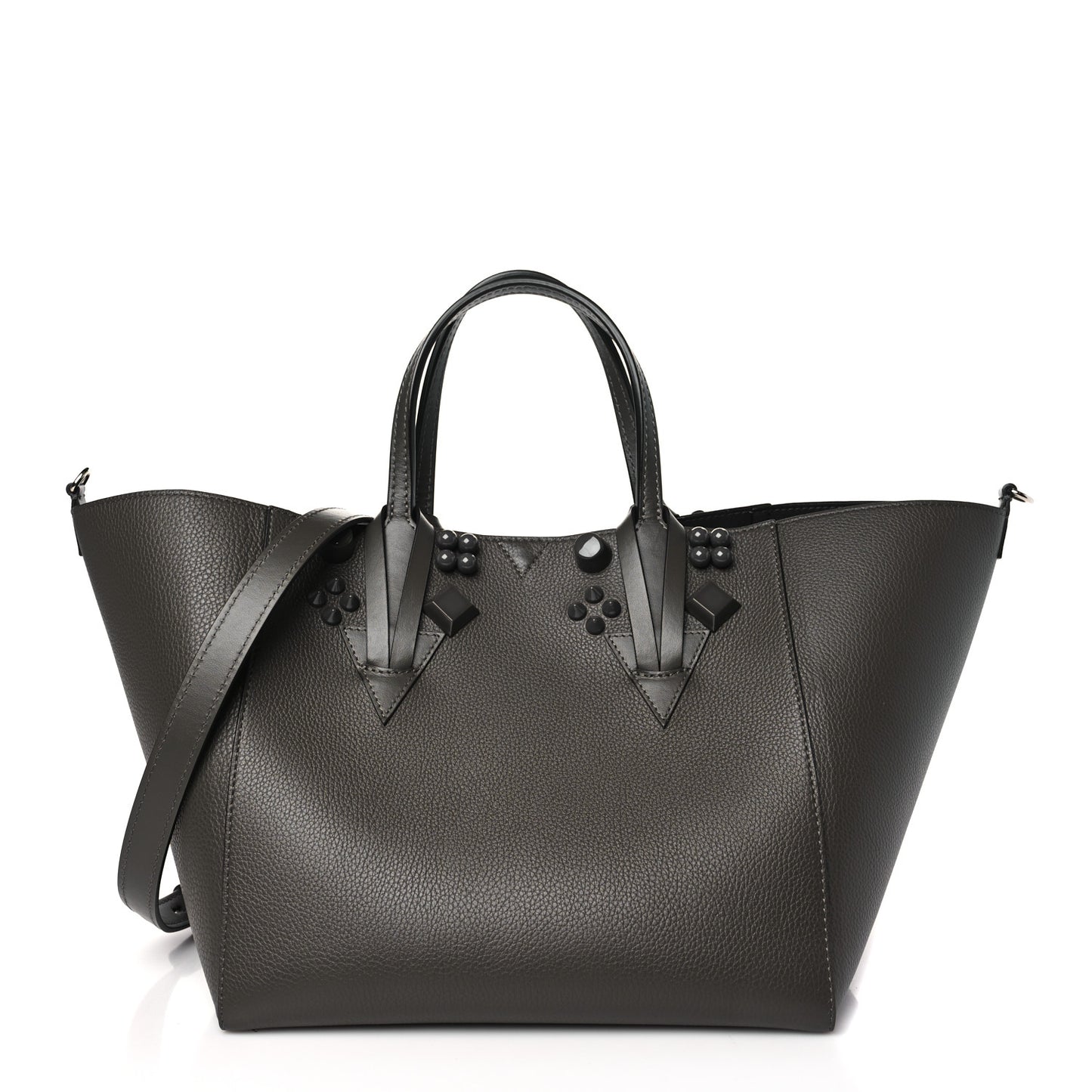 Calfskin Empire Spike Studded Small Cabachic Tote Rocket