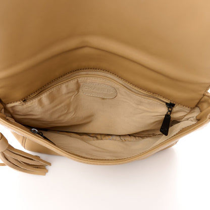 Chanel Lambskin CC Tassel Shoulder Bag Beige 5 of 12