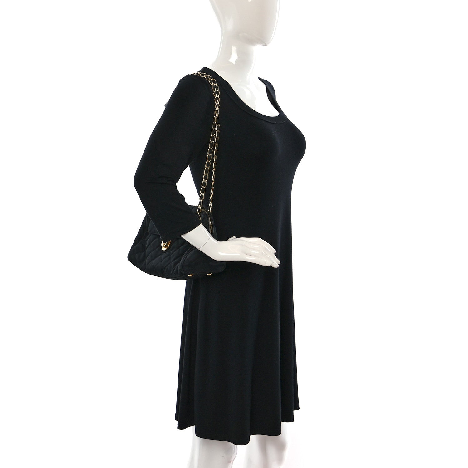 Prada Nylon Tessuto Impuntu Quilted Flap Black 2 of 12
