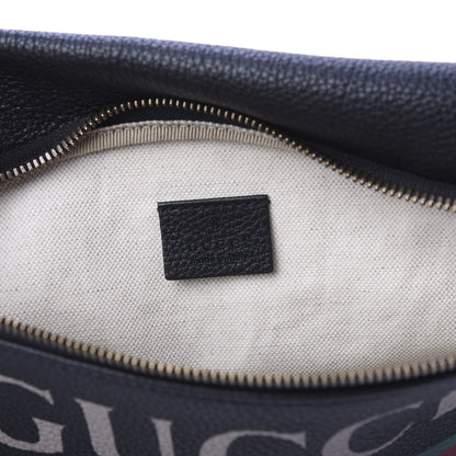 Gucci Grained Calfskin Logo Belt Bag Black 8 of 11