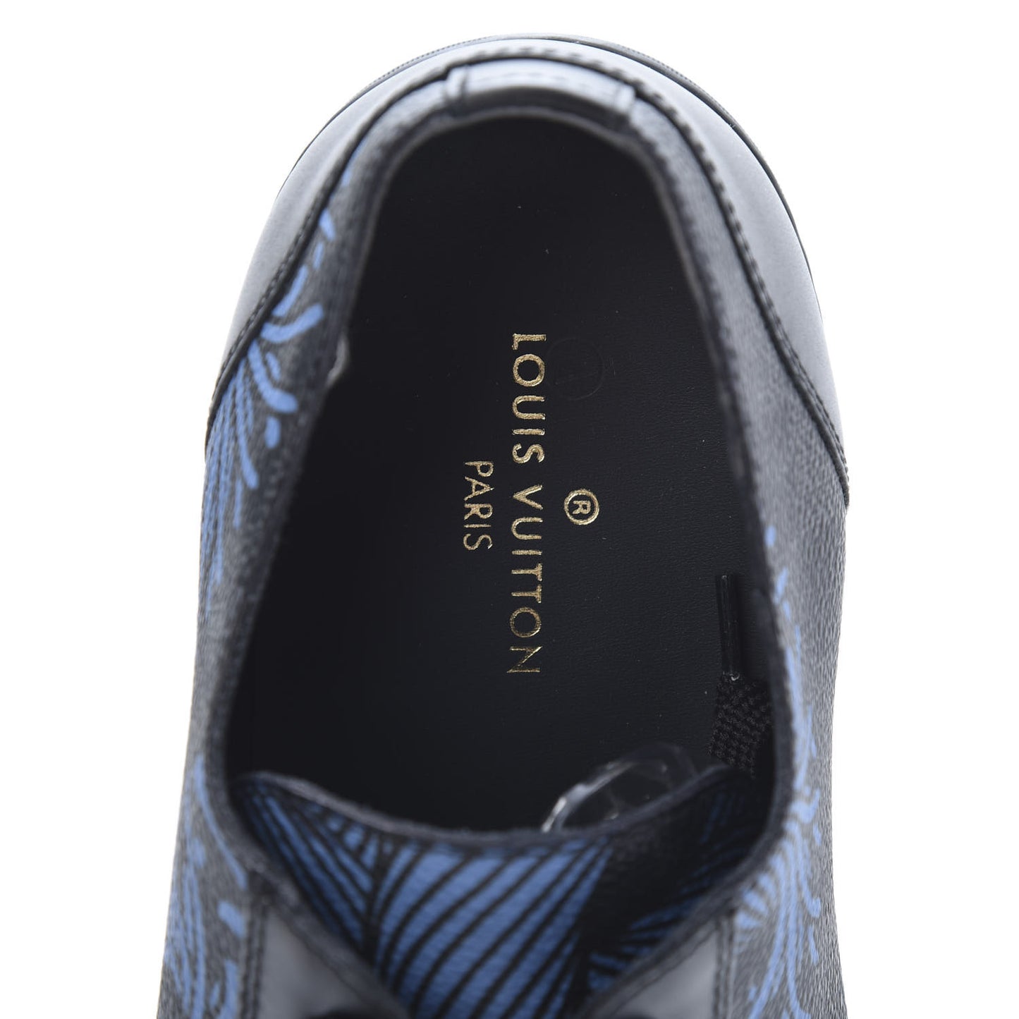 Damier Graphite Rope Sneakers 5 Blue