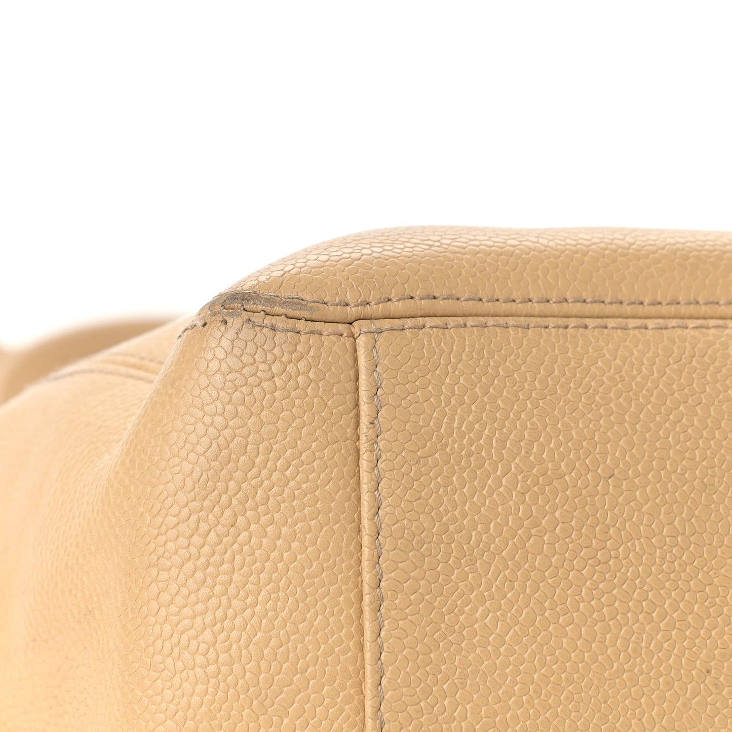 Caviar CC Shoulder Bag Beige