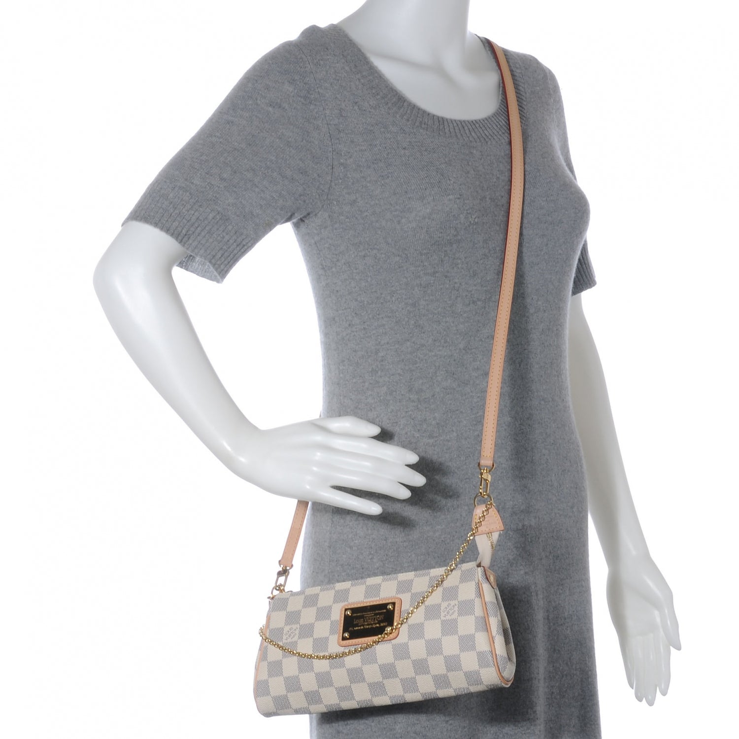 Louis Vuitton Damier Azur Eva Clutch 2 of 7