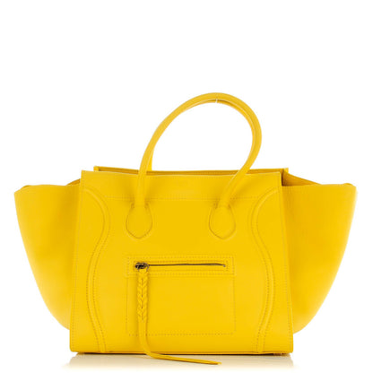 Celine Supple Calfskin Medium Phantom Luggage Sun Yellow 1 of 9