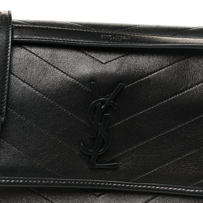 Saint Laurent Lambskin Matelasse Monogram Medium Niki Chain Satchel Black 8 of 10
