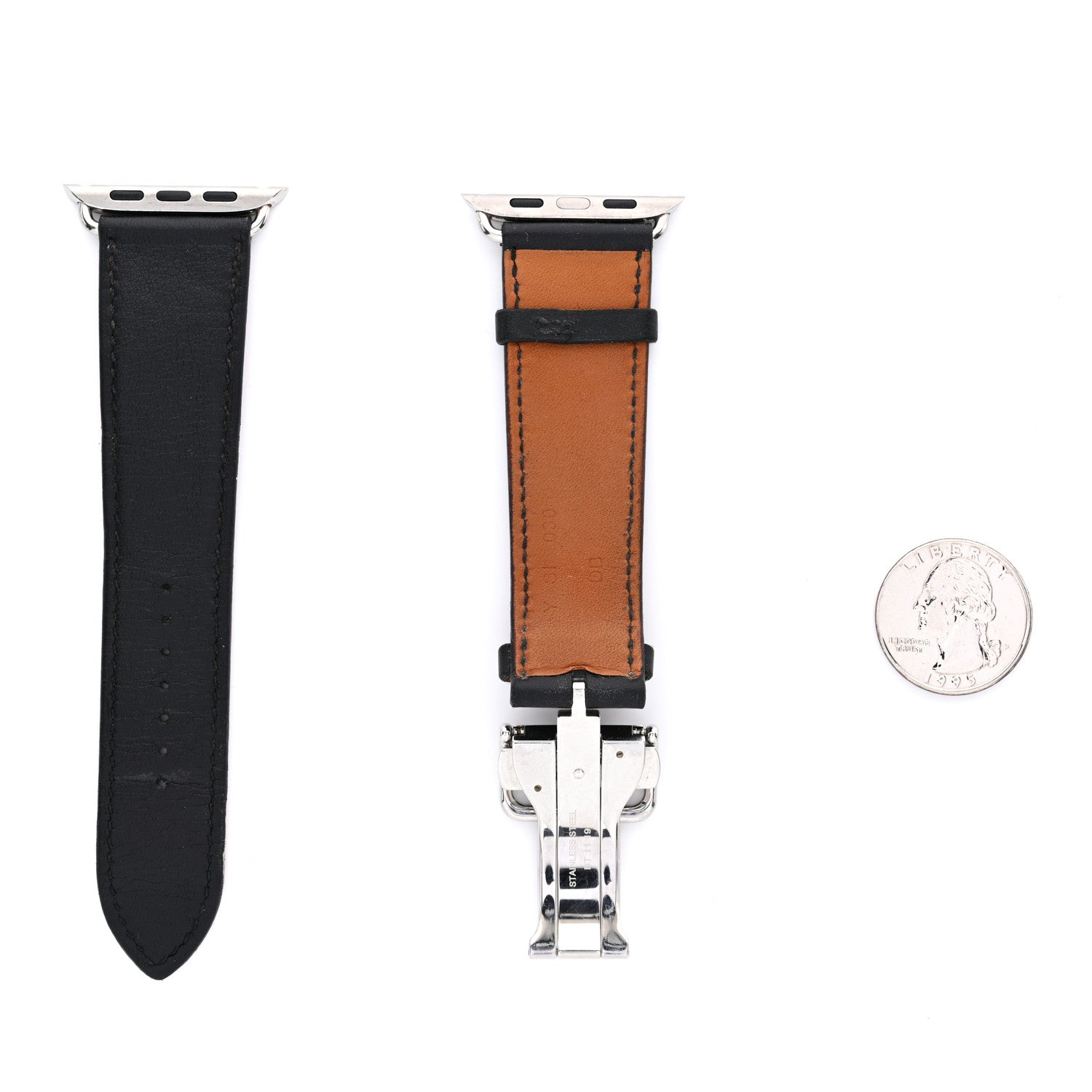 Hermes Swift 46mm Deployment Buckle Apple Watch Single Tour Band