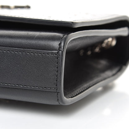 Saint Laurent Calfskin Studded Small Monogram Kate Satchel Black 10 of 14