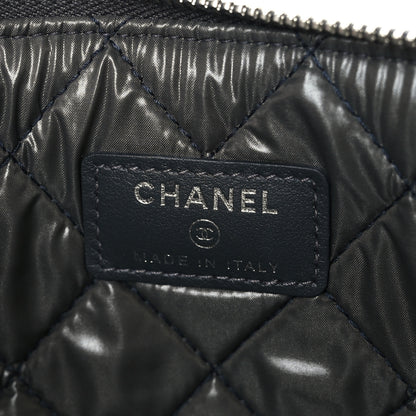 Chanel Canvas Sequins Medium Deauville Cosmetic Pouch Grey 6 of 7