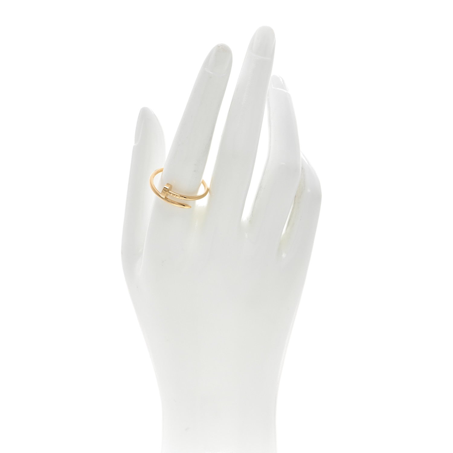 Cartier 18K Yellow Gold Small Juste Un Clou Ring 61 9.5 2 of 5