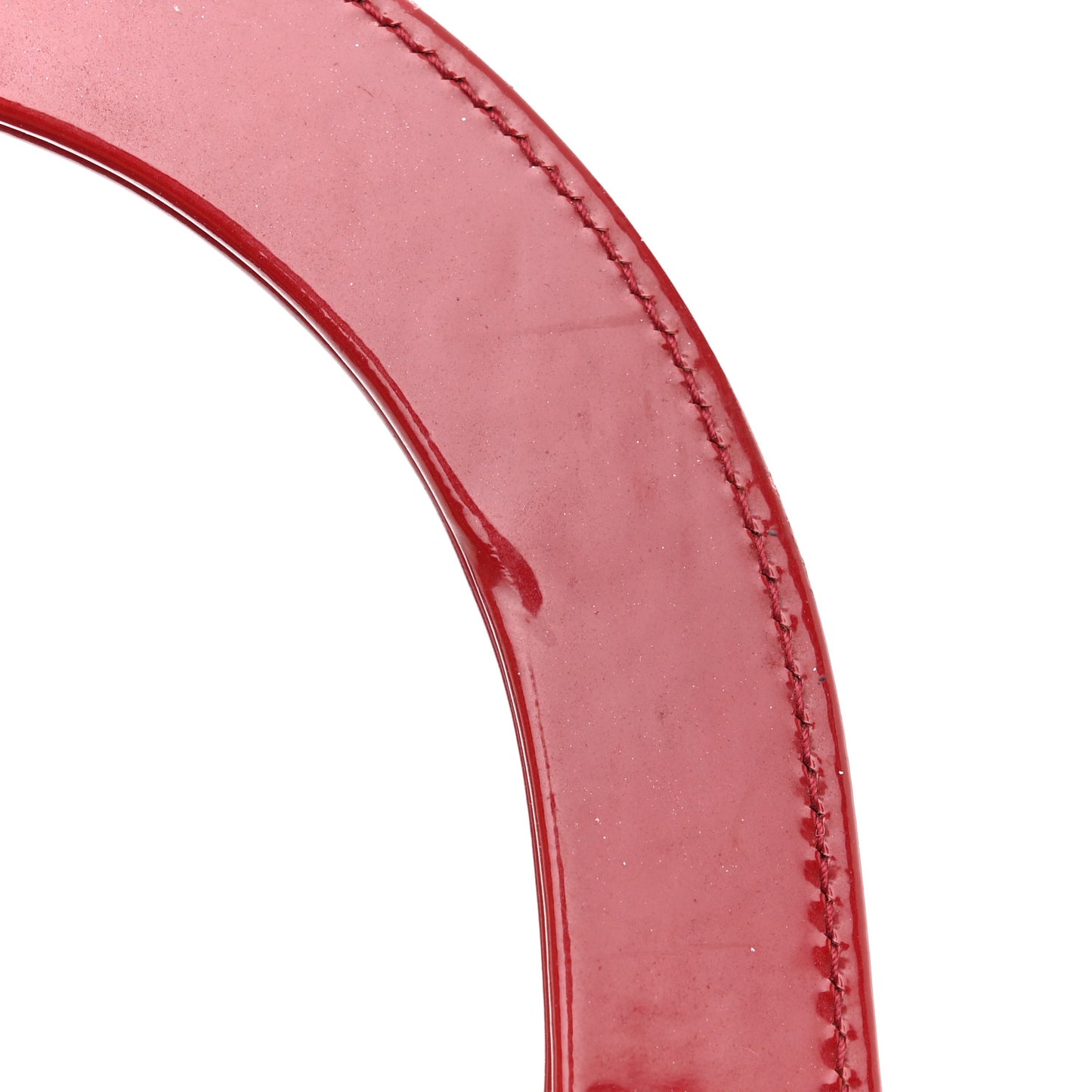 Patent Cannage Medium Lady Dior Red