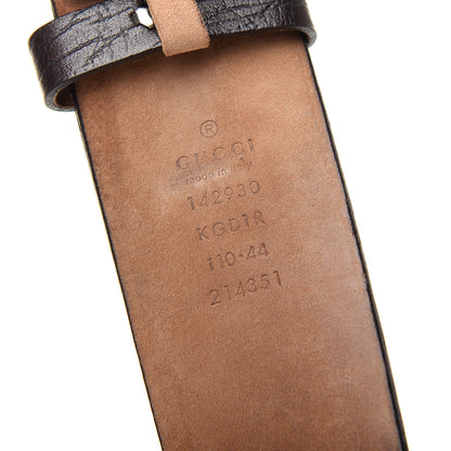 Gucci GG Supreme Monogram Niagara Lux Calfskin Interlocking G 40mm Belt 110 44 Beige Ebony Cocoa 3 of 5