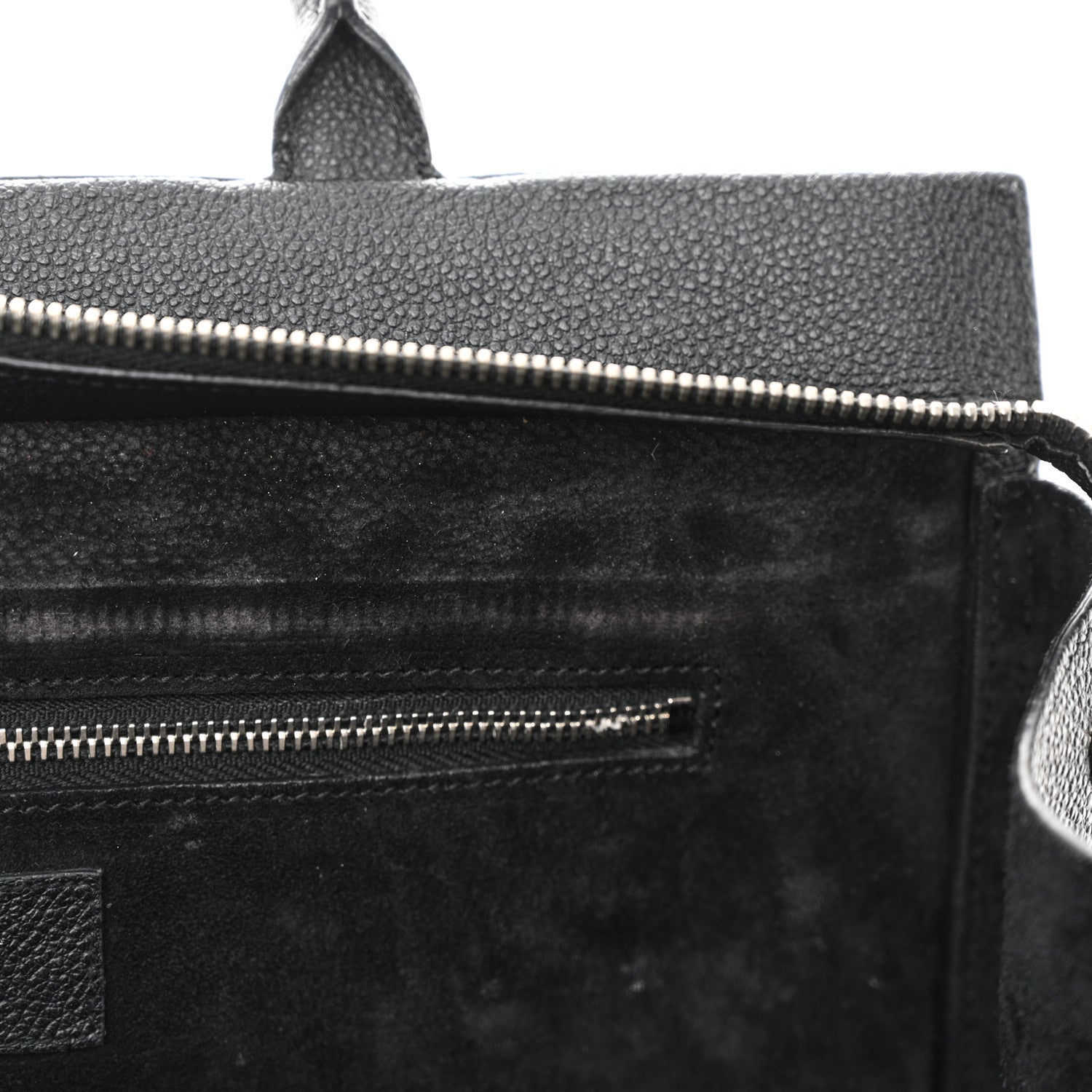 Saint Laurent Grained Calfskin Small Cabas Rive Gauche Black 14 of 22