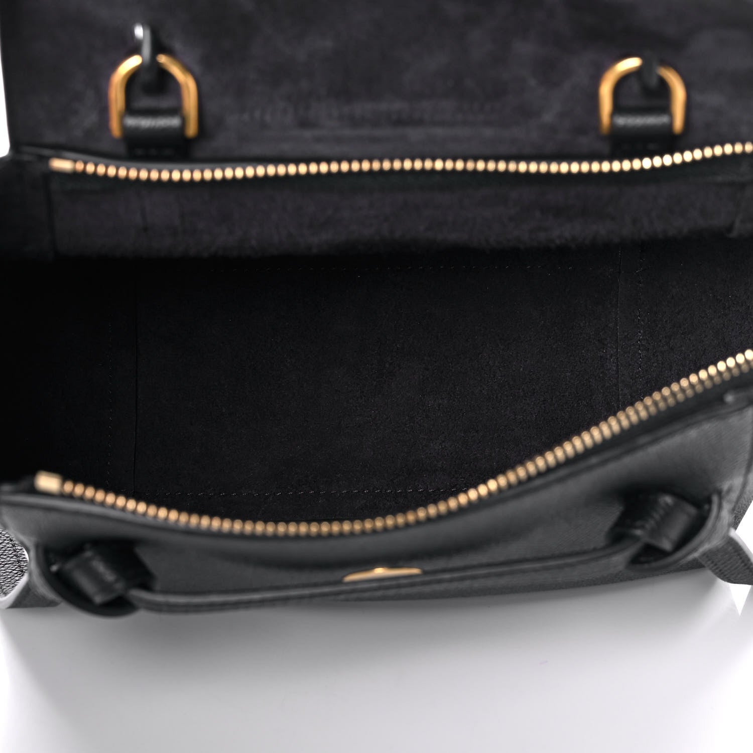 Celine Grained Calfskin Nano Belt Bag Black 5 of 12