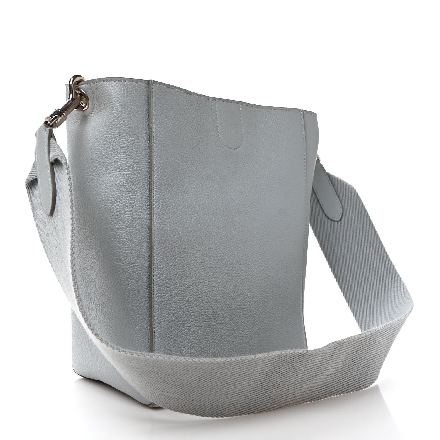 Celine Soft Grained Calfskin Small Sangle Bucket Bag Grey 4 of 9