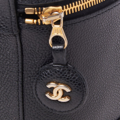 Chanel Caviar Cosmetic Vanity Bag Black 8 of 10