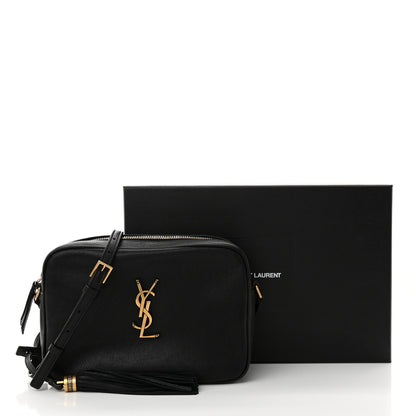 Saint Laurent Grained Lambskin Monogram Lou Camera Bag Black 13 of 13