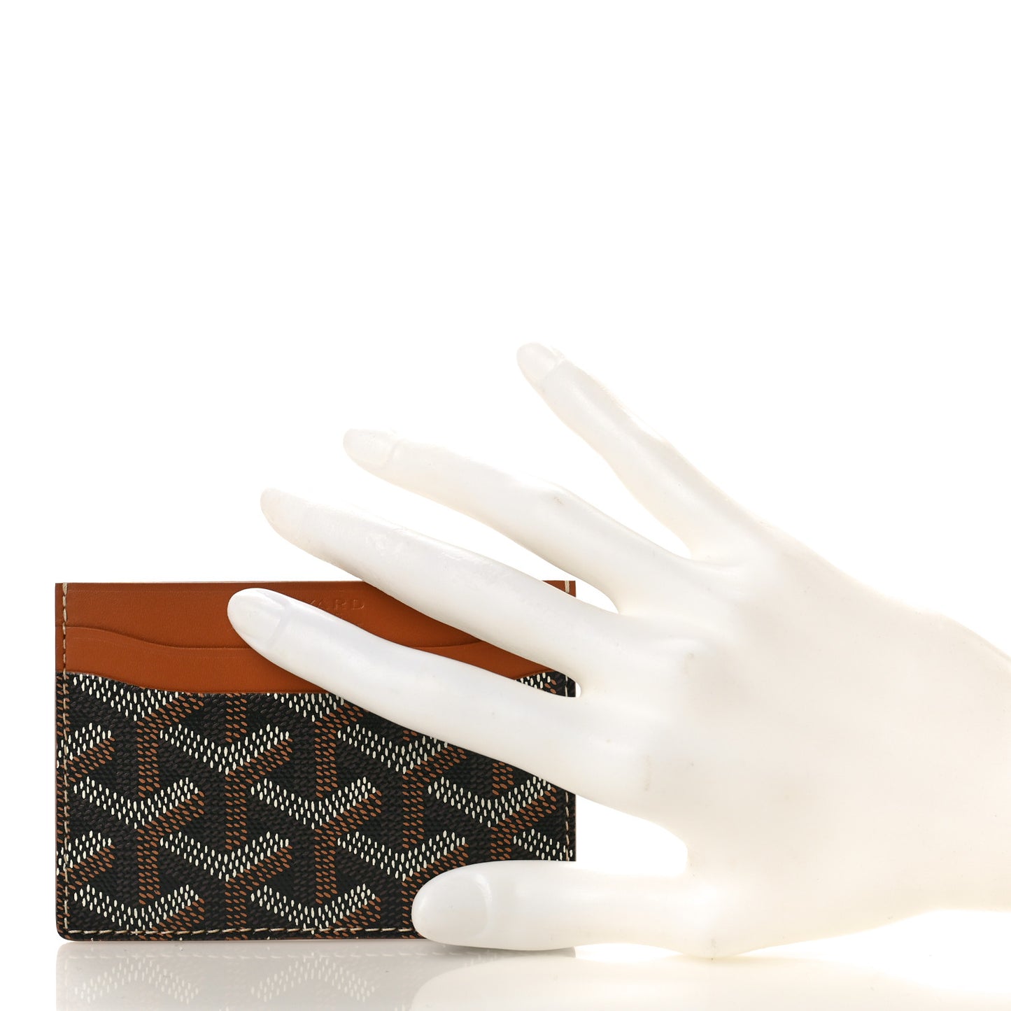 Goyardine Saint Sulpice Card Holder Black Gold
