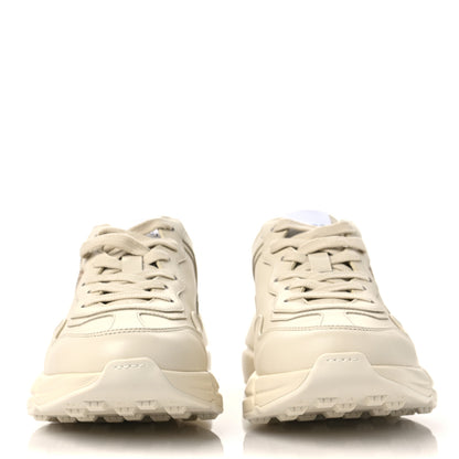 Gucci Calfskin Tiger Rhyton Sneakers 37.5 Ivory 2 of 7