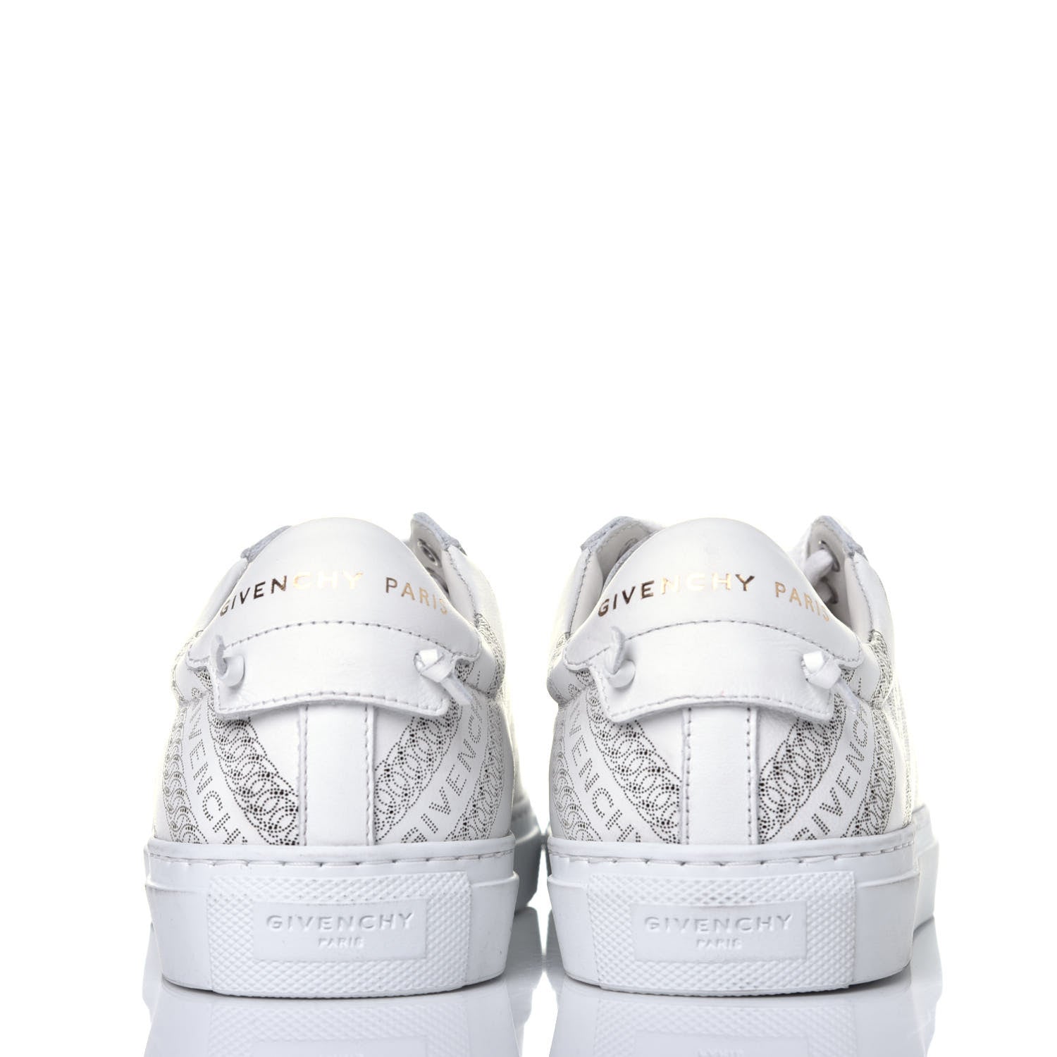 Givenchy Calfskin Logo Chain Print Womens Urban Street Sneakers 36.5 White 5 of 9