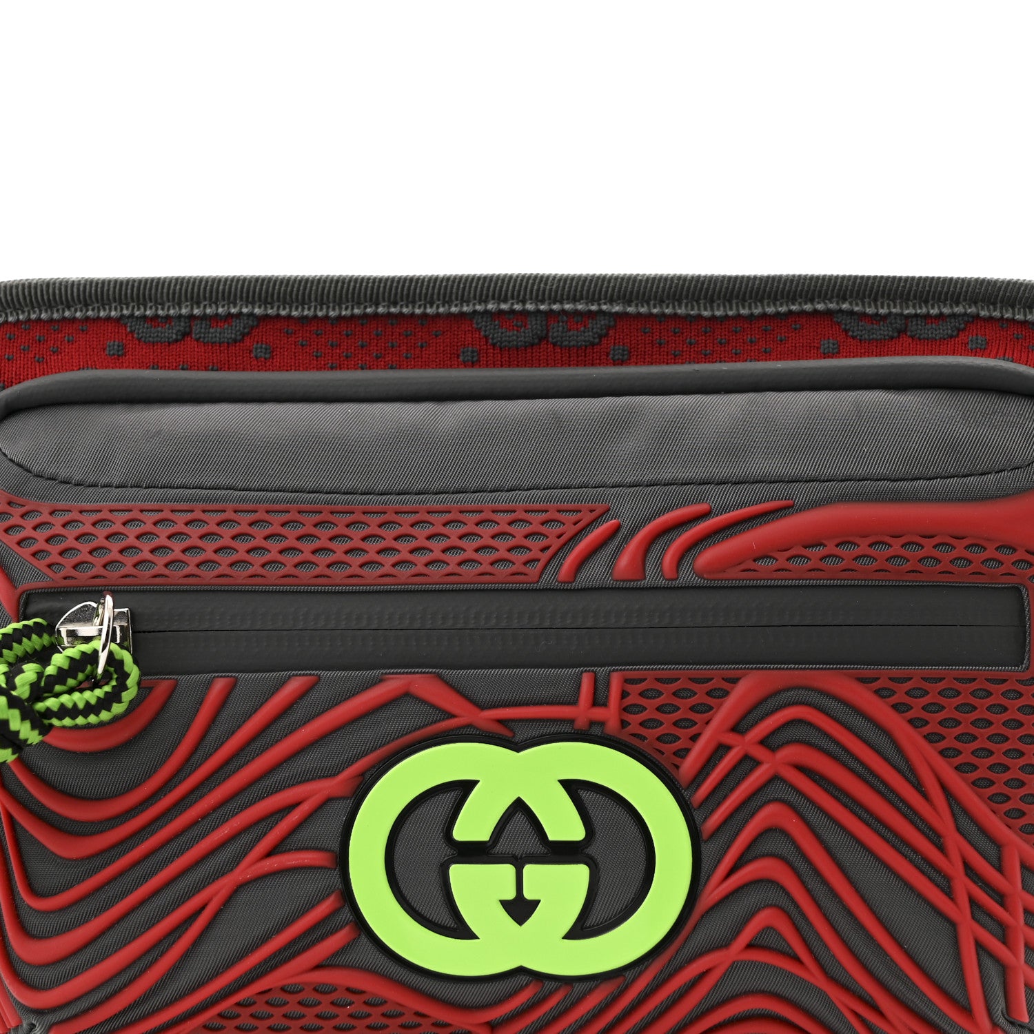 Gucci Jersey GG Monogram All Over Sporty Belt Bag Red Multicolor 7 of 9