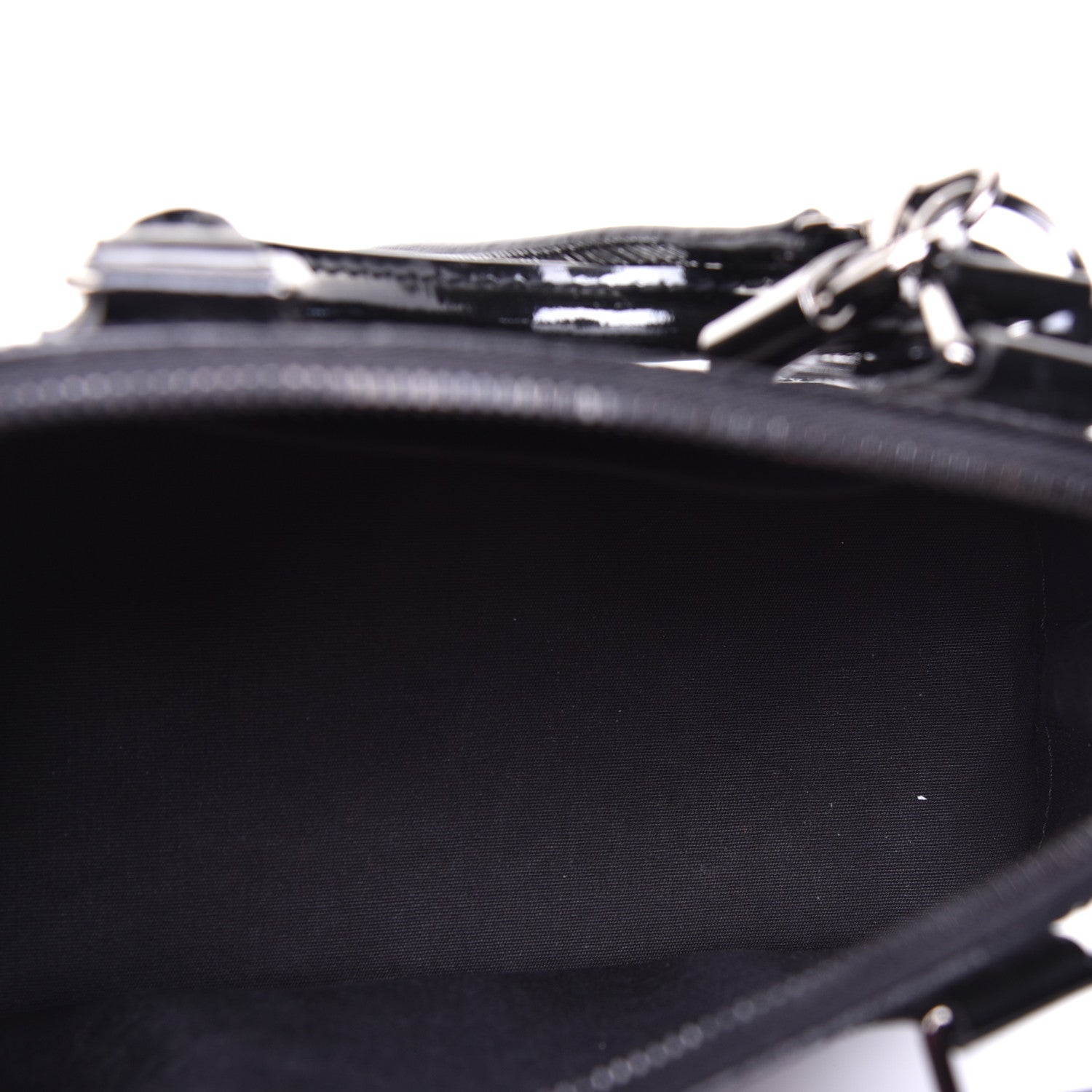 Louis Vuitton Vernis Alma BB Noir Magnetique 4 of 8