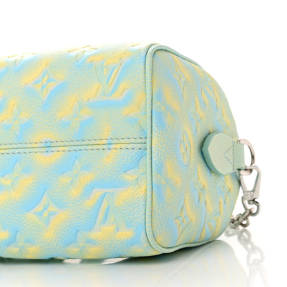 Louis Vuitton Empreinte Monogram Summer Stardust Speedy 20 Water Green 9 of 10
