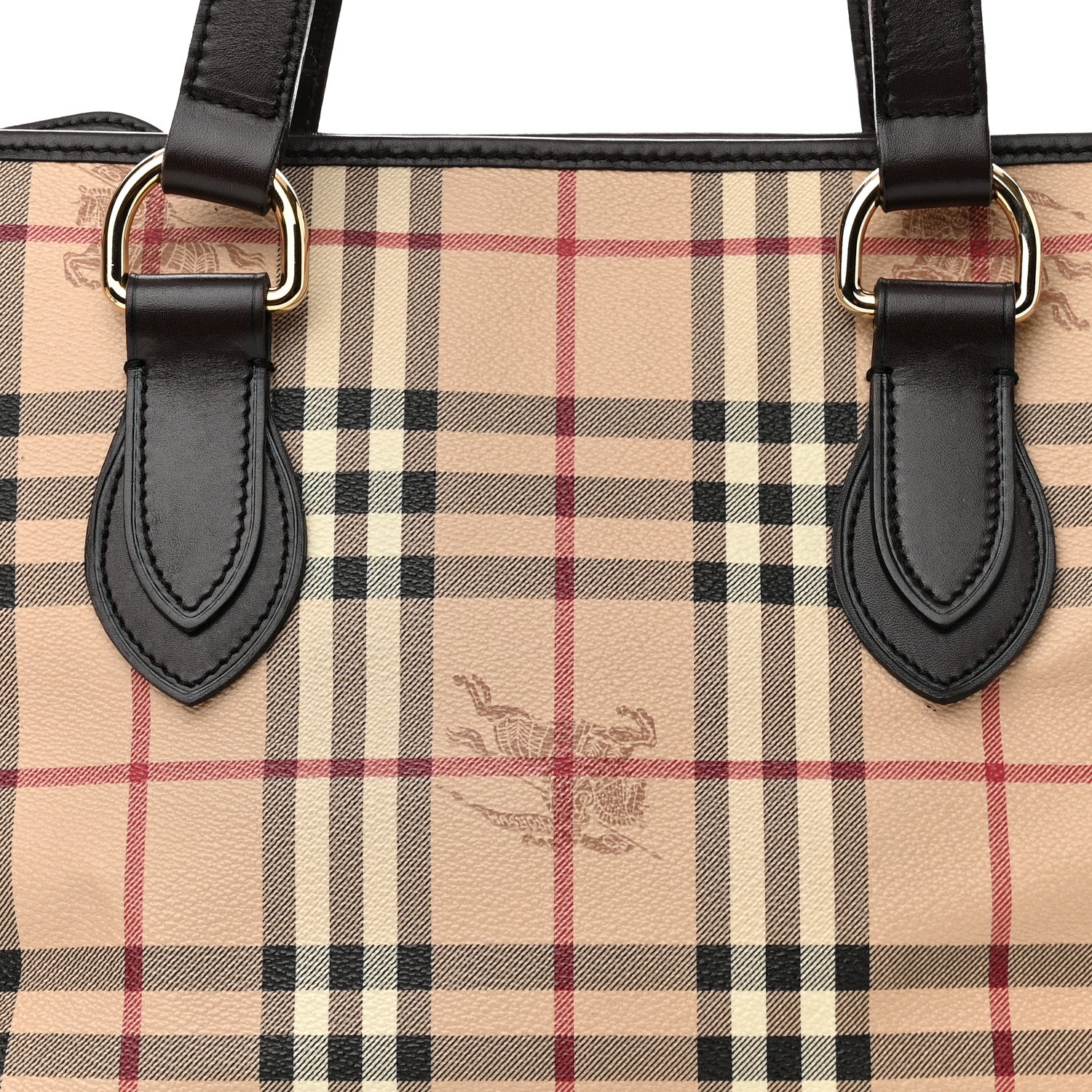 Burberry Haymarket Check Medium Regent Tote Chocolate 9 of 15